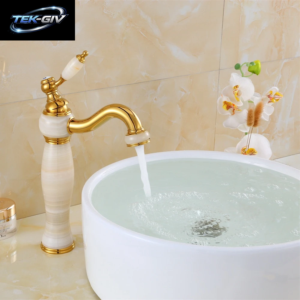 Luxus Neue Natürliche Marmor Dekoration Badezimmer Toilette Heißes Und Kaltes Becken Gefäß Waschbecken Mischbatterie XT-1003
