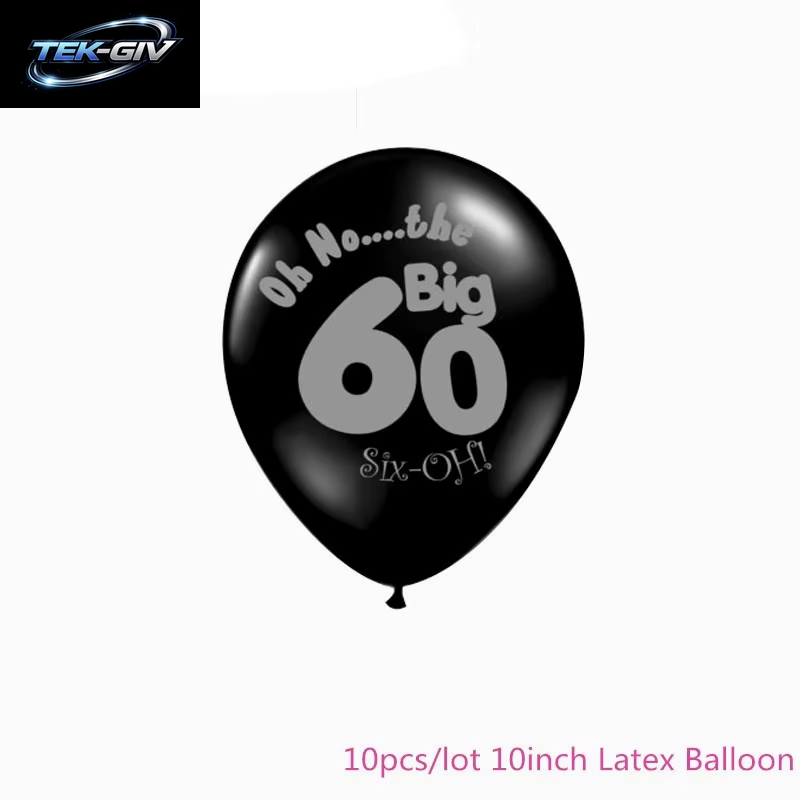 Schwarzgold 30 40 50 60 Jahre Geburtstag Latexballons Erwachsene Männer Frauen Alles Gute Zum Geburtstag Party Dekor Hochzeit 30. Jahrestag Zubehör