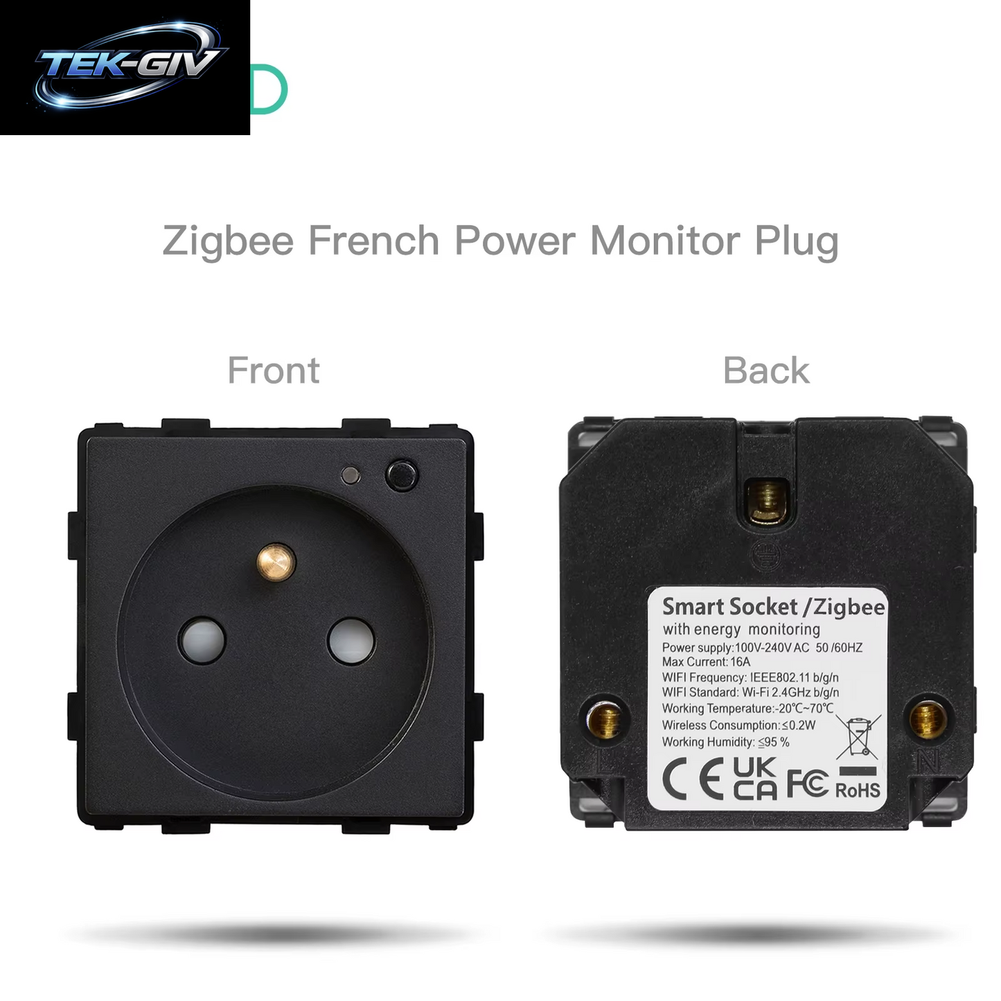 BSEED Zigbee Eu/Fr/Uk/Universal Smart Steckdose Stecker Funktion Teile Mit Power Monitor Glas Rahmen DIY Teile Kostenlose Kombinieren