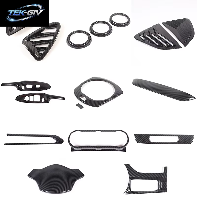 Für Mazda MX-5 Mx5 Nd 2016 Abs Auto Zentral Steuerung Armaturen Brett Navigations Feld Aufkleber Voller Satz Innendekoration Verkleidung Kit Lhd