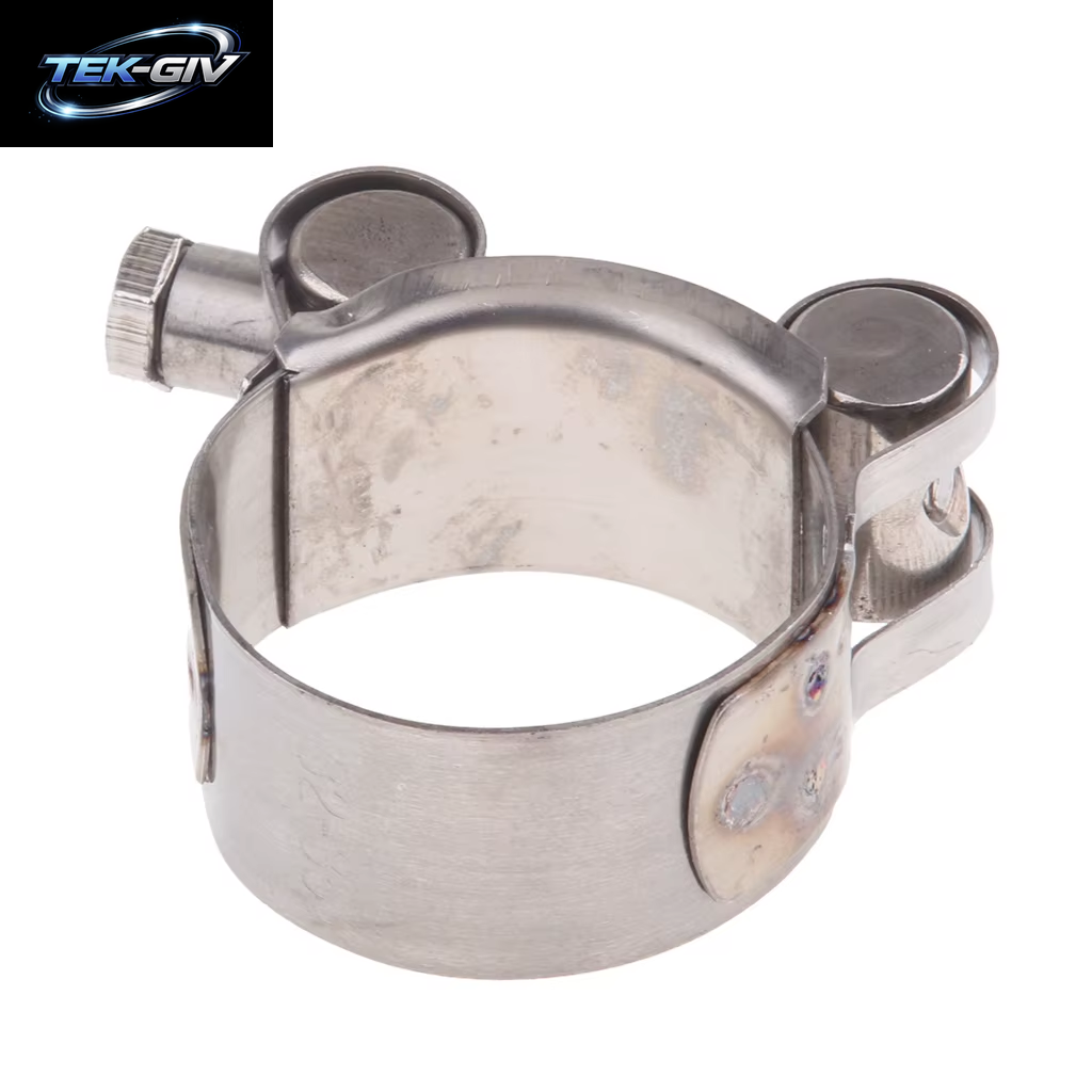 Motorrad-Auspuffrohrschellen, Clip, Passend Für Größe 32–35/36–39/40–43/44–47/48–51/52–55 Mm, Edelstahl-Auspuffklemme