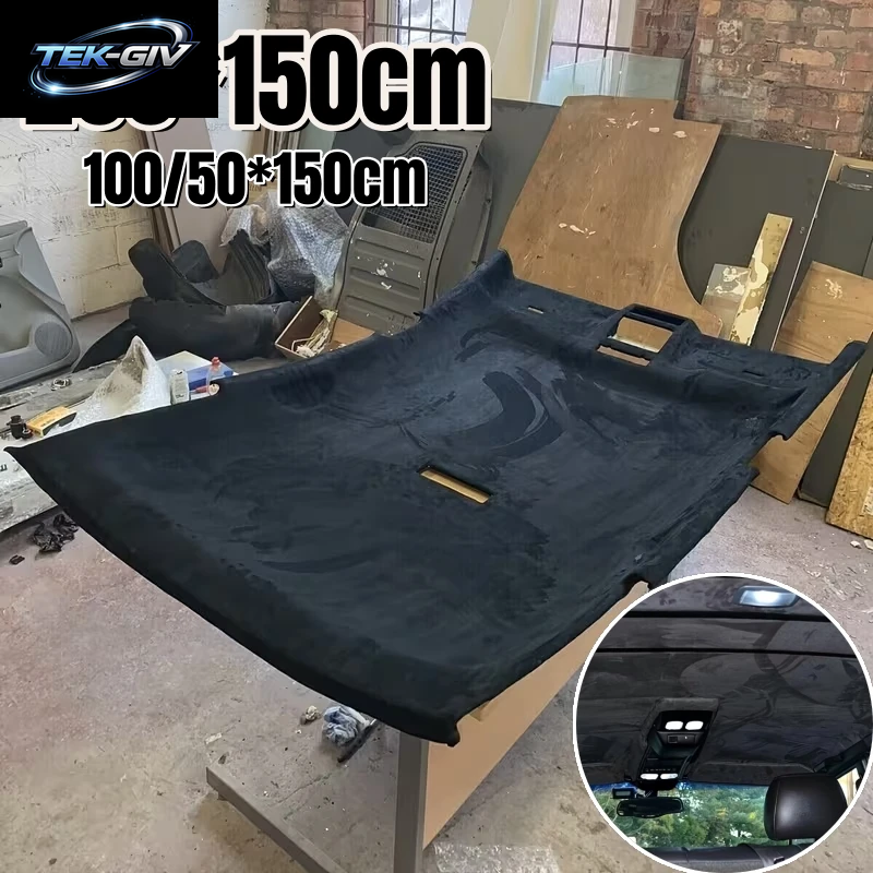 Max. 200 X 150 Cm Wildleder-Dachfutter, Dachhimmel-Stoff, Schaumstoffmaterial Für Auto-Innenraum, Polsterung, Reparatur, Decke, Himmel, Stoffe, Stoff, DIY