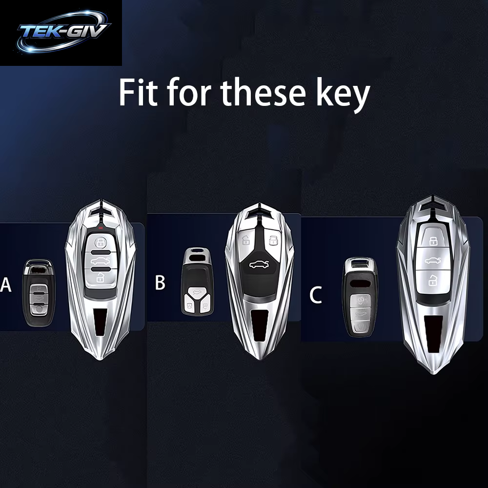 Mode Legierung Auto Schlüssel Fall Abdeckung Shell Fob Für Audi A1 A3 8P A4 B8 B9 A5 A6 C7 A7 A8 Q3 Q5 Q7 Q8 C8 D5 4M RS3 S4 S5 S7 TT E-Tron