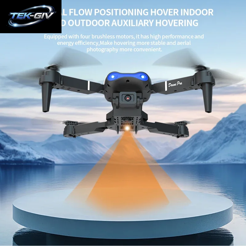 E99 Pro Drohne Mit 8K HD Kamera Fernbedienung Quadcopter Vierachsige Flugzeughöhe Halten GPS Fliegendes Spielzeug Für Luftaufnahmen