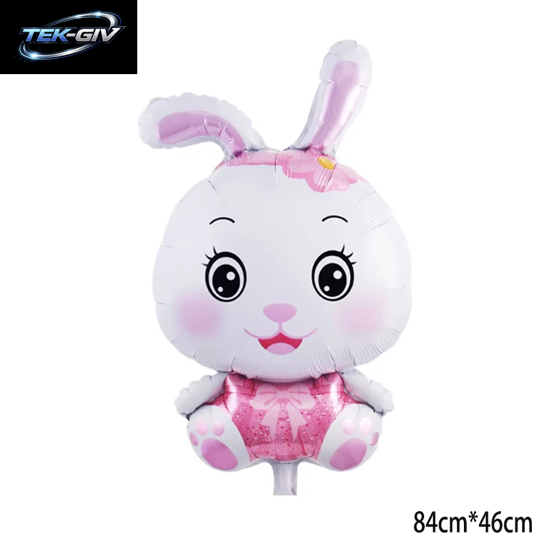 Cartoon Tier Kaninchen Hirsch Folienballon Kinder Geschenke Geburtstag Party Dschungel Tier Thema Dekoration Eichhörnchen Fuchs Bär Helium Globos