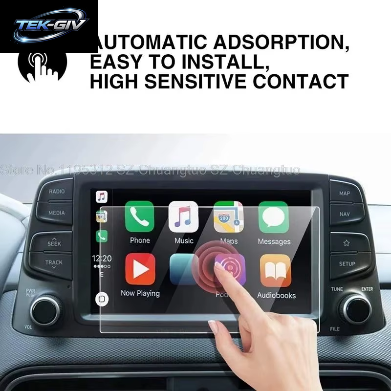 Displays Chutz Folie Aus Gehärtetem Glas Für Hyundai Kona 8-Zoll-Gps-Navigationtouch-Displayfolie