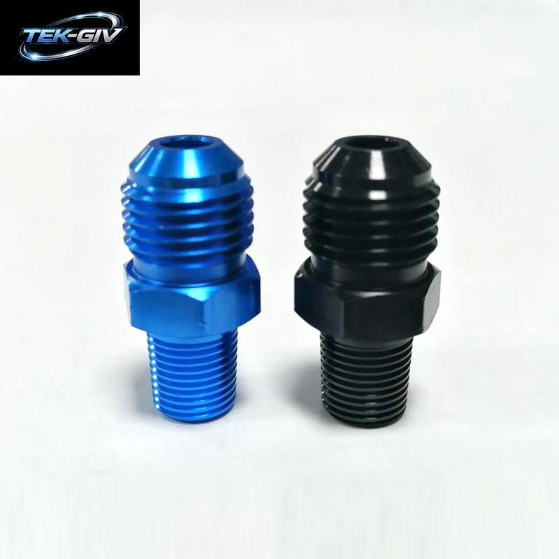 An6 Bis 1/8 "Npt Gerade Aluminium-Stecker Fackel Heizöl Anschluss Adapter Ölkühl Anschluss