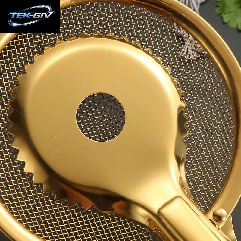 Gold Edelstahl Lebensmittel Clip Gebratene Lebensmittel Clip Kreative Steak Abfluss Filter Mit Filter Mesh Leckage Küchengeräte