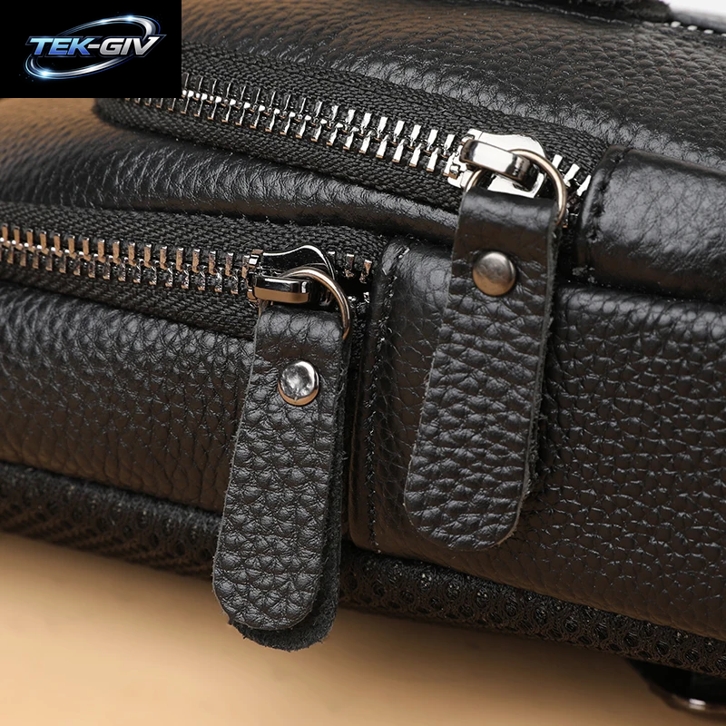 100% Echtes Leder Männer Brust Tasche Männlichen Schulter Tasche Messenger Tasche Lässige Umhängetasche Mode Männer Reinheit Handtasche