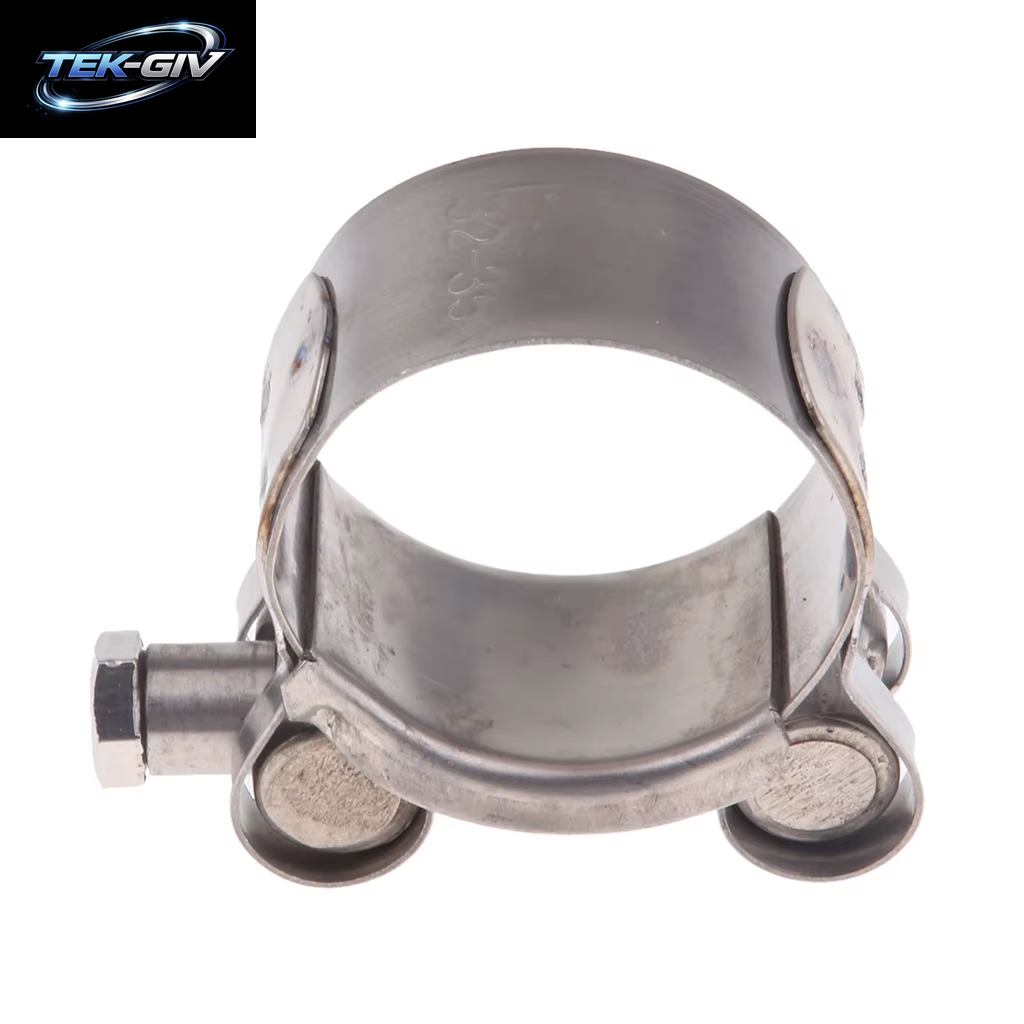 Motorrad-Auspuffrohrschellen, Clip, Passend Für Größe 32–35/36–39/40–43/44–47/48–51/52–55 Mm, Edelstahl-Auspuffklemme