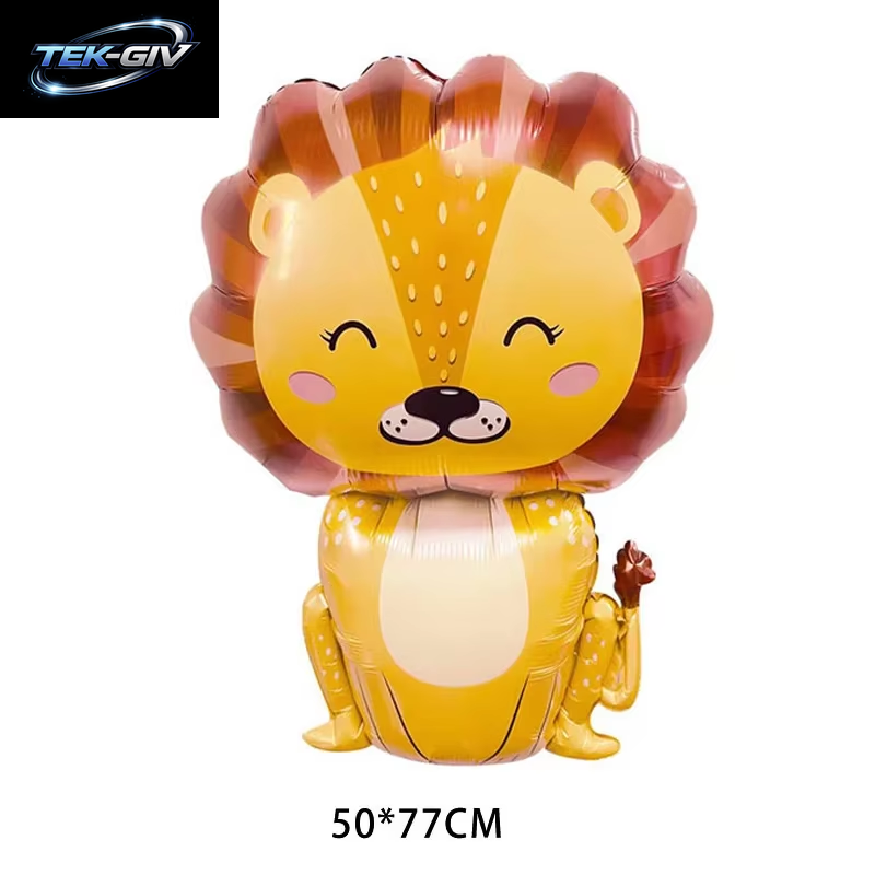 Cartoon Tier Kaninchen Hirsch Folienballon Kinder Geschenke Geburtstag Party Dschungel Tier Thema Dekoration Eichhörnchen Fuchs Bär Helium Globos