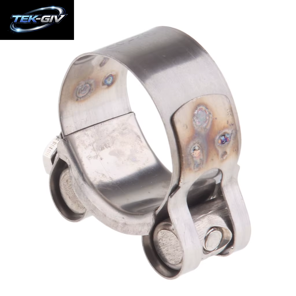 Motorrad-Auspuffrohrschellen, Clip, Passend Für Größe 32–35/36–39/40–43/44–47/48–51/52–55 Mm, Edelstahl-Auspuffklemme