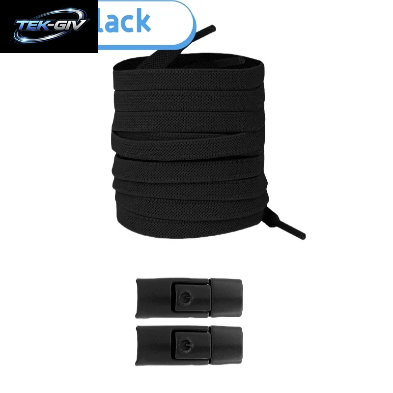 Neu Ohne Krawatten, Elastische Schnürsenkel, Keine Krawatte, Schnürsenkel, Press-Lock-Schnürsenkel, Sneaker, Kinder Und Erwachsene, 8 Mm, Verbreiterte Flache Schnürsenkel Für Schuhe