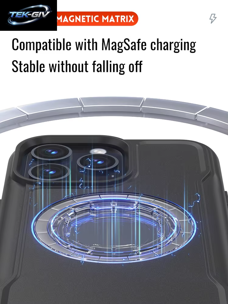 Magnetische, Stoßfeste Hülle Für Iphone 17, 16, 15, 14, Pro Max, Ladeabdeckung Mit Sperrdesign, Passend Für Quad-Stil-Motorräder/Fahrräder