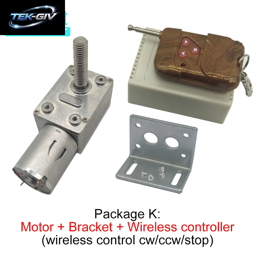 Bringsmart Dc-Schneckenmotor-Getriebemotor JGY-370-M8, 6–24 V, 6–150 U/Min, Selbstsichernde Turbine, M8, 33 Mm Länge, Schraubenwelle, Maßgeschneiderter Motor