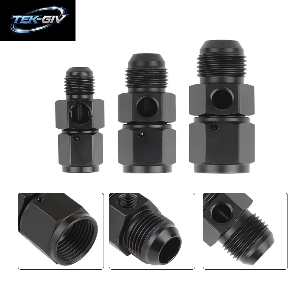 Universal Buchse Auf Stecker Flare Kraftstoffdruck Take off Schlauch Rohr Adapter Armaturen AN6/AN8/AN10 Mit 1/8 NPT Port