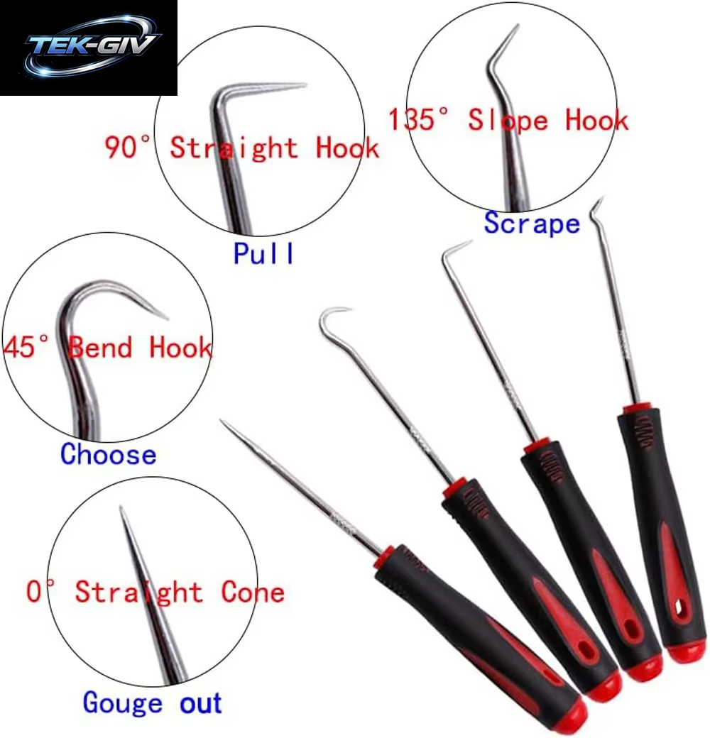 Auto Auto Fahrzeug Öl Dichtung Schraubendreher Set O-Ring Dichtung Dichtung Puller Remover Pick Haken Werkzeuge Abdichtung Reparatur Werkzeuge 16 Cm 4 Stücke