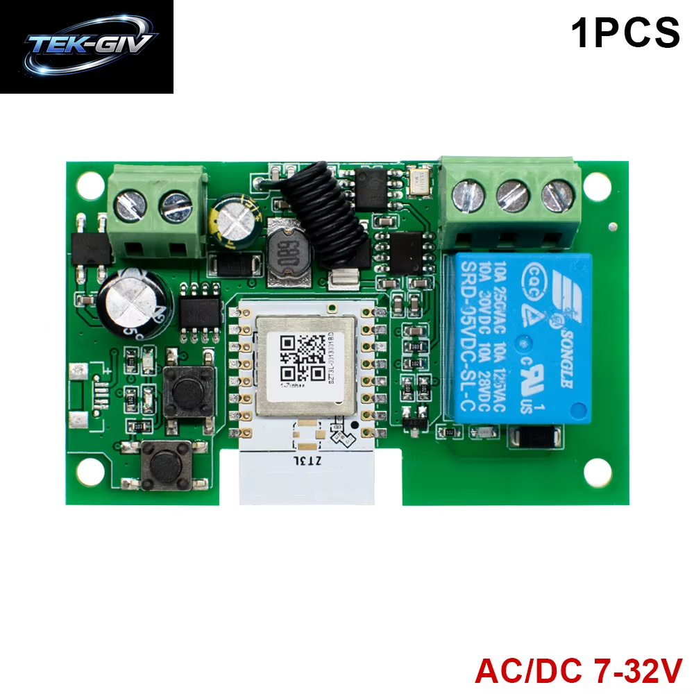 1CH Zigbee Tuya Smart Home Relais Modul 85-250V 220V Relais AC DC 12V 24V 7-32V Funktioniert Alexa Google Assistent Smart Licht Schalter