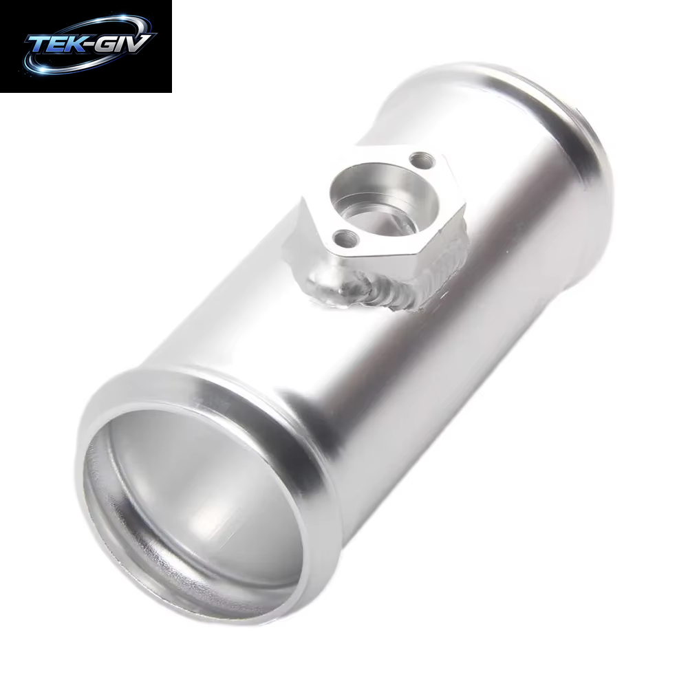 2,5" 63Mm Aluminium-Flanschrohr Mit Adapter Passend Für Jetta Golf Beetle A4 MK4 1.8T Kartensensorflansch