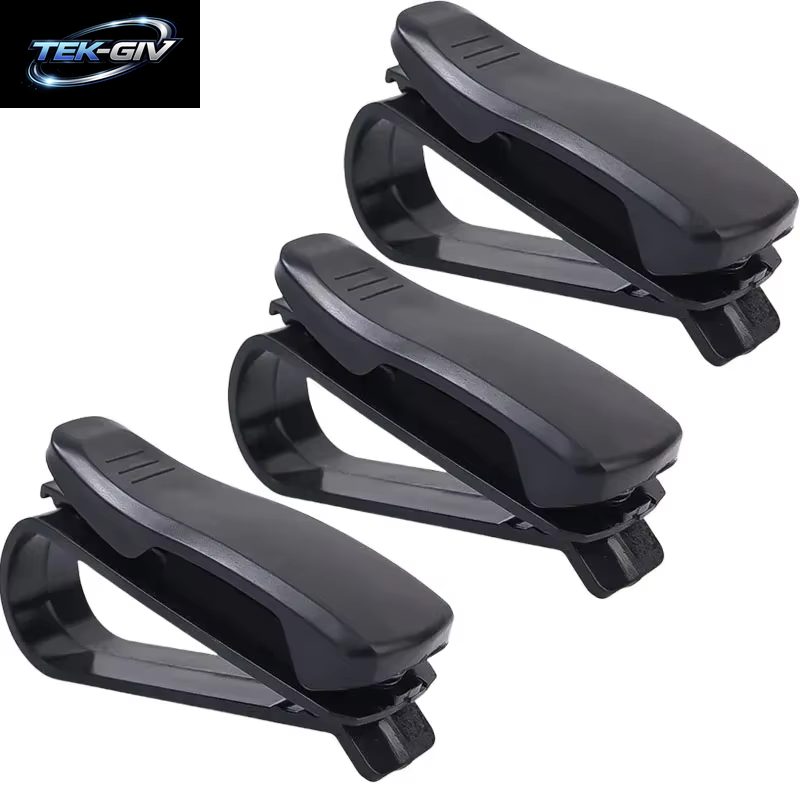 1/4PCS Auto Sonnenblende Sonnenbrille Clip Auto Gläser Halter Tragbare Ticket Karte Klemme ABS Brillen Fall Auto Zubehör