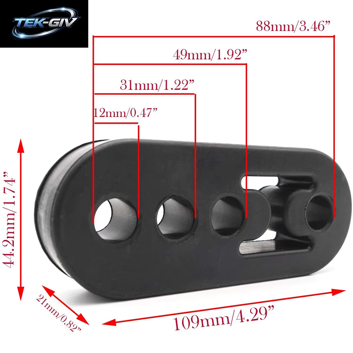 4/2 Stück Auspuffaufhänger, Universell, 4 Löcher, Auto-Auspuffhalterungen, Hintere Gummi-Schalldämpfer-Aufhänger Zum Schutz Des Autosystems