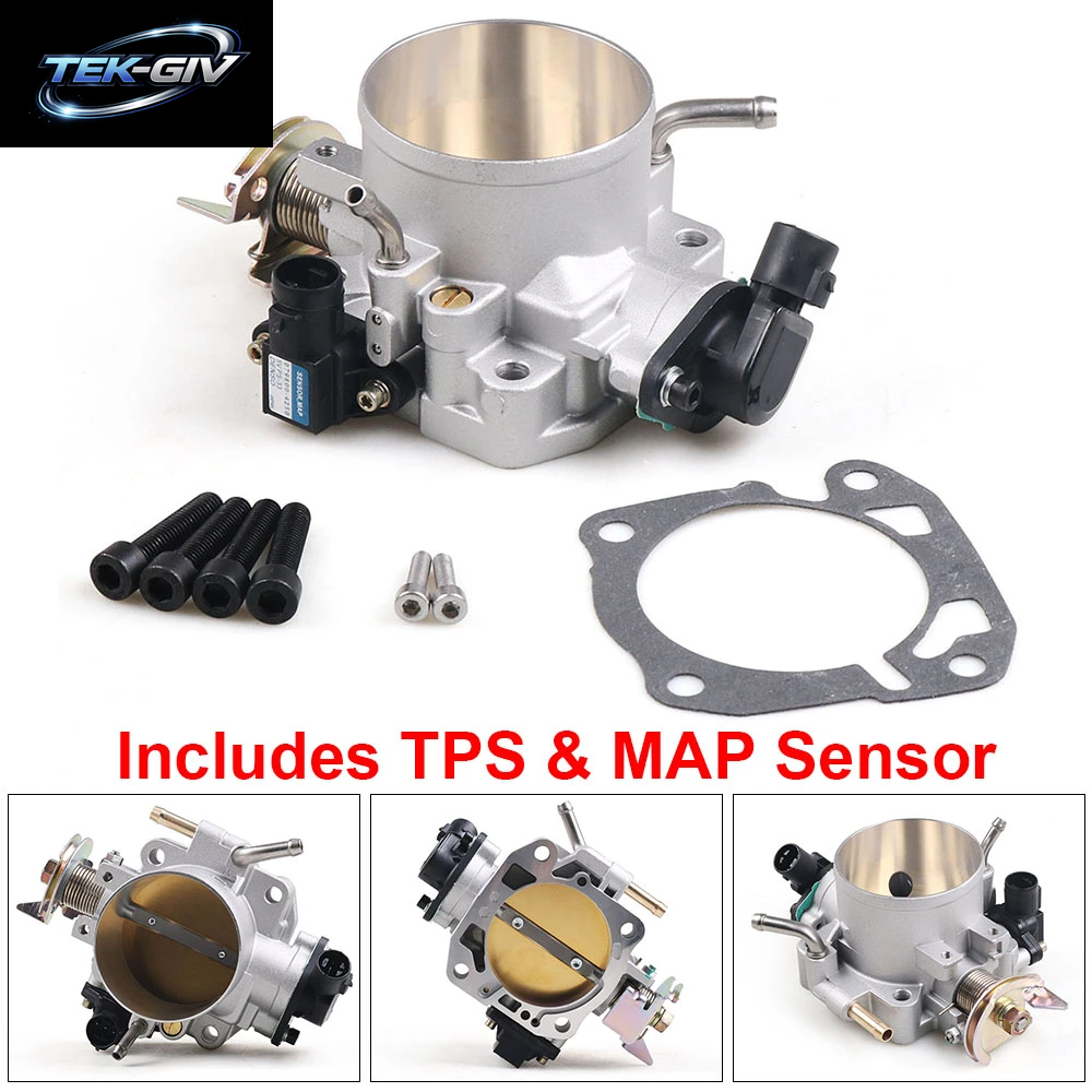 70 Mm Drosselklappengehäuse Mit TPS- Und Map-Sensor Für Honda Civic Si Acura B/D/F/H B16 B18 309-05-1050 Drosselklappenkörper 309051050