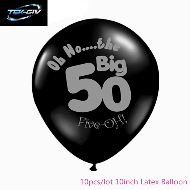 Schwarzgold 30 40 50 60 Jahre Geburtstag Latexballons Erwachsene Männer Frauen Alles Gute Zum Geburtstag Party Dekor Hochzeit 30. Jahrestag Zubehör