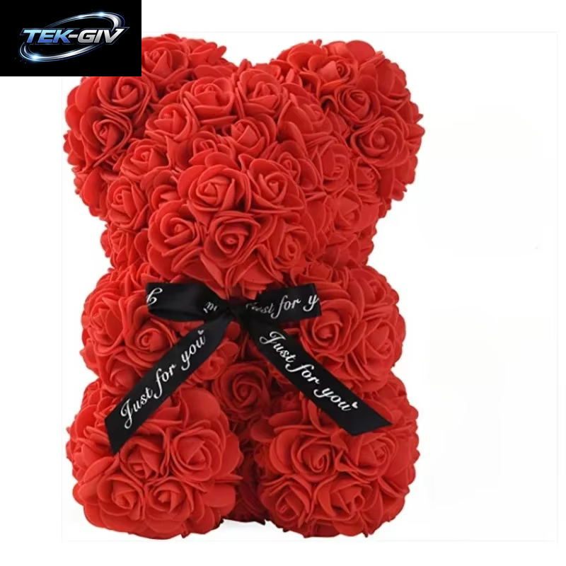 Künstliche Blume, Ewige Rose, Teddybär Für Mama, Muttertag, Geburtstag, Valentinstag, Jahrestag, Geschenke Und Dekoration, Miniaturen