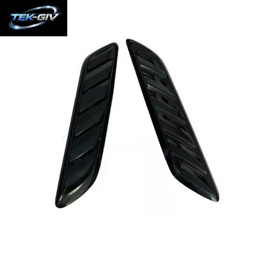 2Pcs Auto Universal Haube ABS Kühlung Vents Körper Aufkleber Carbon Faser Stil Haube Vents Auto Modifikation Außen Trim Zubehör
