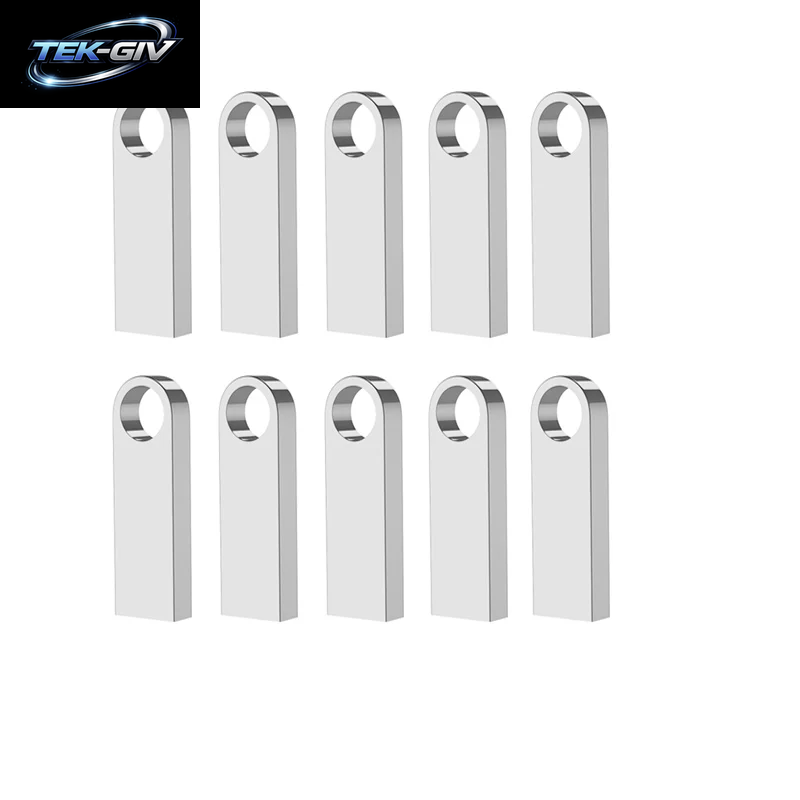 10 Teile/Los Metall Usb-Stick 4GB 8GB Pen Drive 16GB 32GB Cle USB Stick 2,0 UDP Speicher Flash Drive 64GB 128GB Kostenloses Individuelles Logo