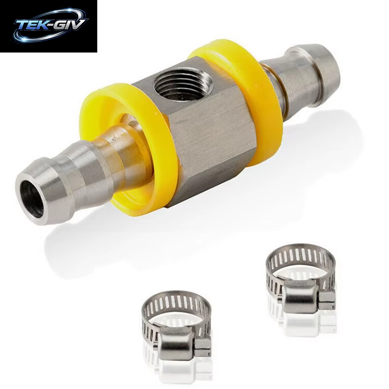 1/2 Zoll Kraftstoff Leitung Kraftstoffdruck-T-Anschluss Adapter Für Kraftstoff Manometer Sensor Autozubehör T-Fitting-Adapterst Ecker