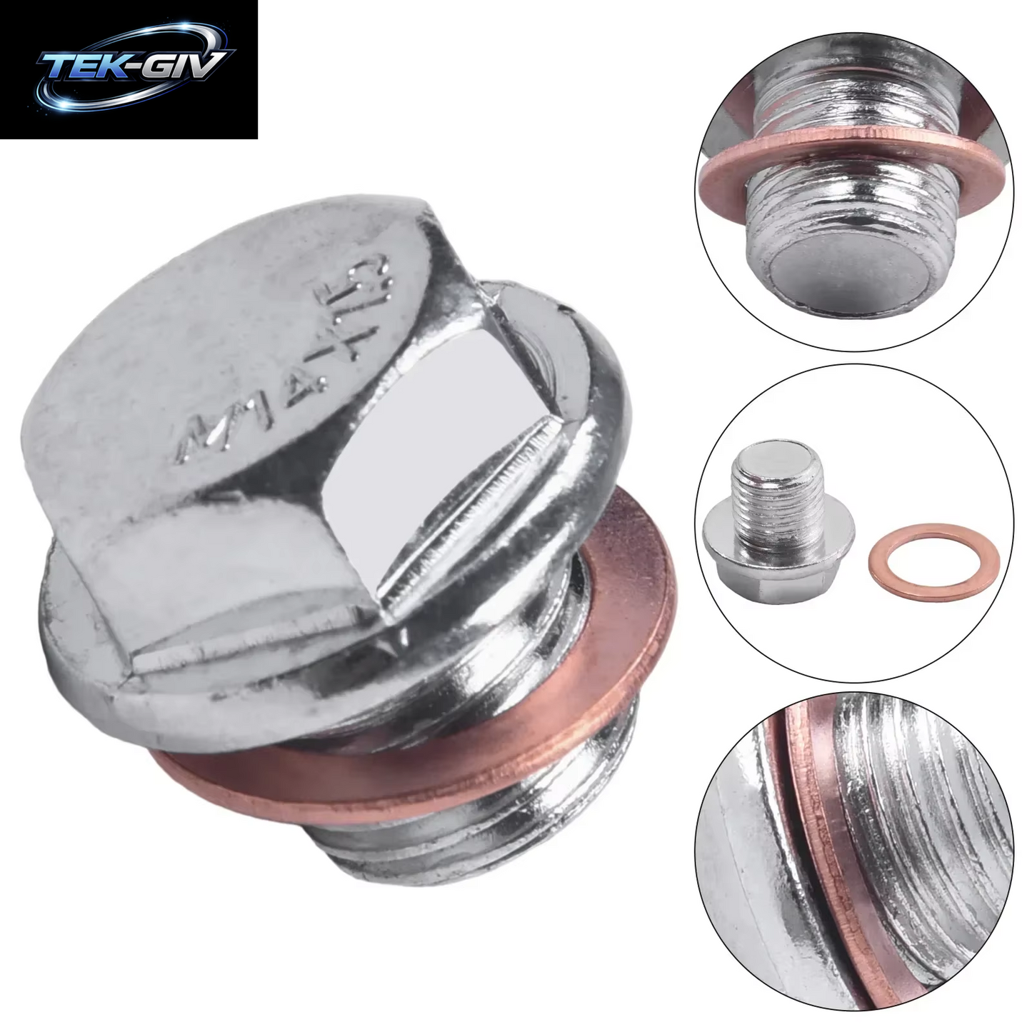 Auto Ölwanne Ölablassschraube Motor ÖL Ablassstopfen & Unterlegscheibe Für HYUNDAI Für KIA 2151223001 2151323001 Plug and Play