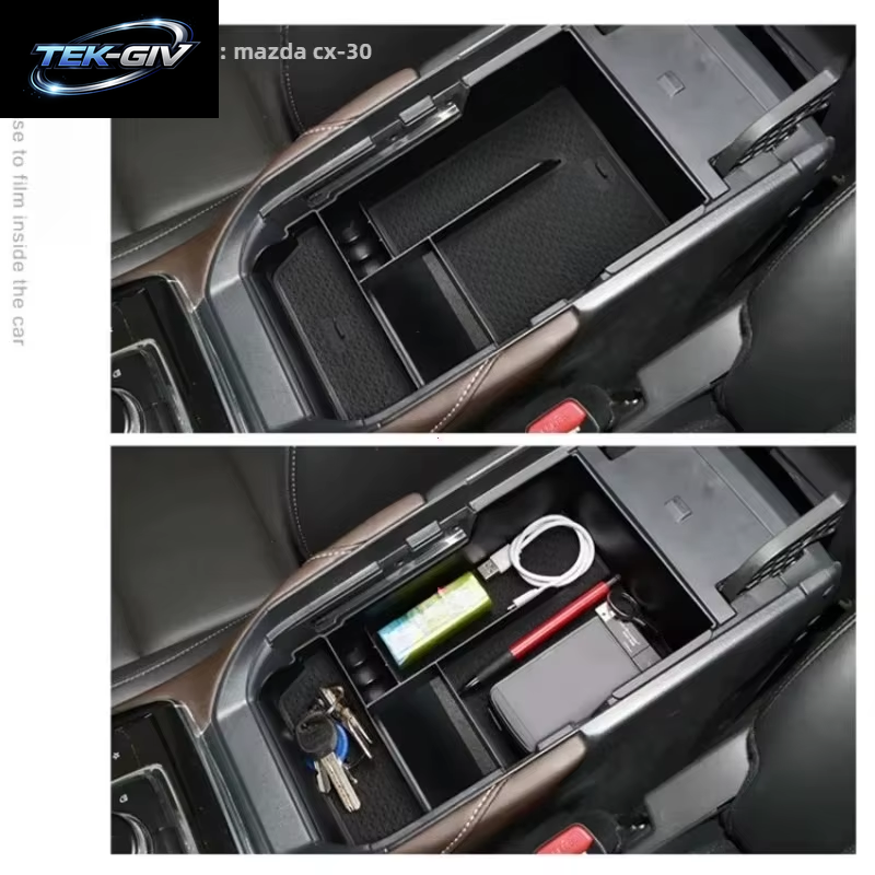 Für Mazda CX-30 CX30 2020-2024 Mittelkonsole Armlehne Aufbewahrungsbox Fach Organizer Zubehör Aufräumen