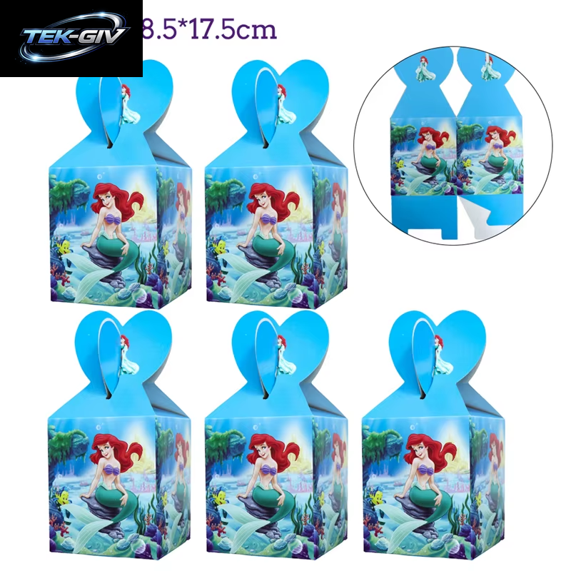 Die Kleine Meerjungfrau Geburtstag Party Dekoration Prinzessin Ariel Papier Serviette Teller Tasse Tischdecke Luftballons Kinder Baby Shower Supplies