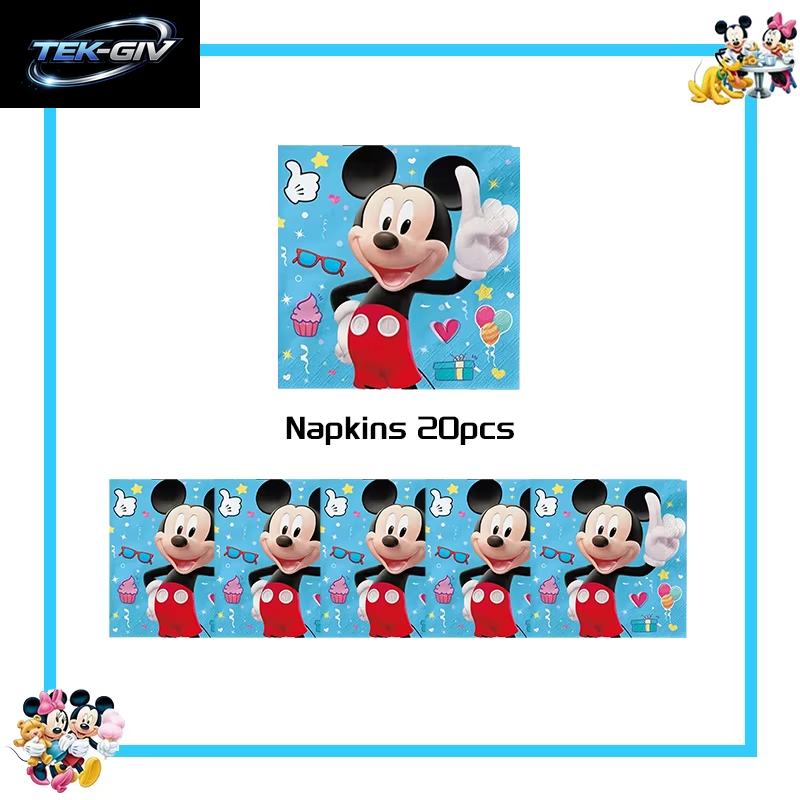 Mickey Mouse Geburtstag Party Dekoration Geschirr Candy Box Banner Tischdecke Hintergrund Ballon Für Kinder Geburtstag Party Supplies