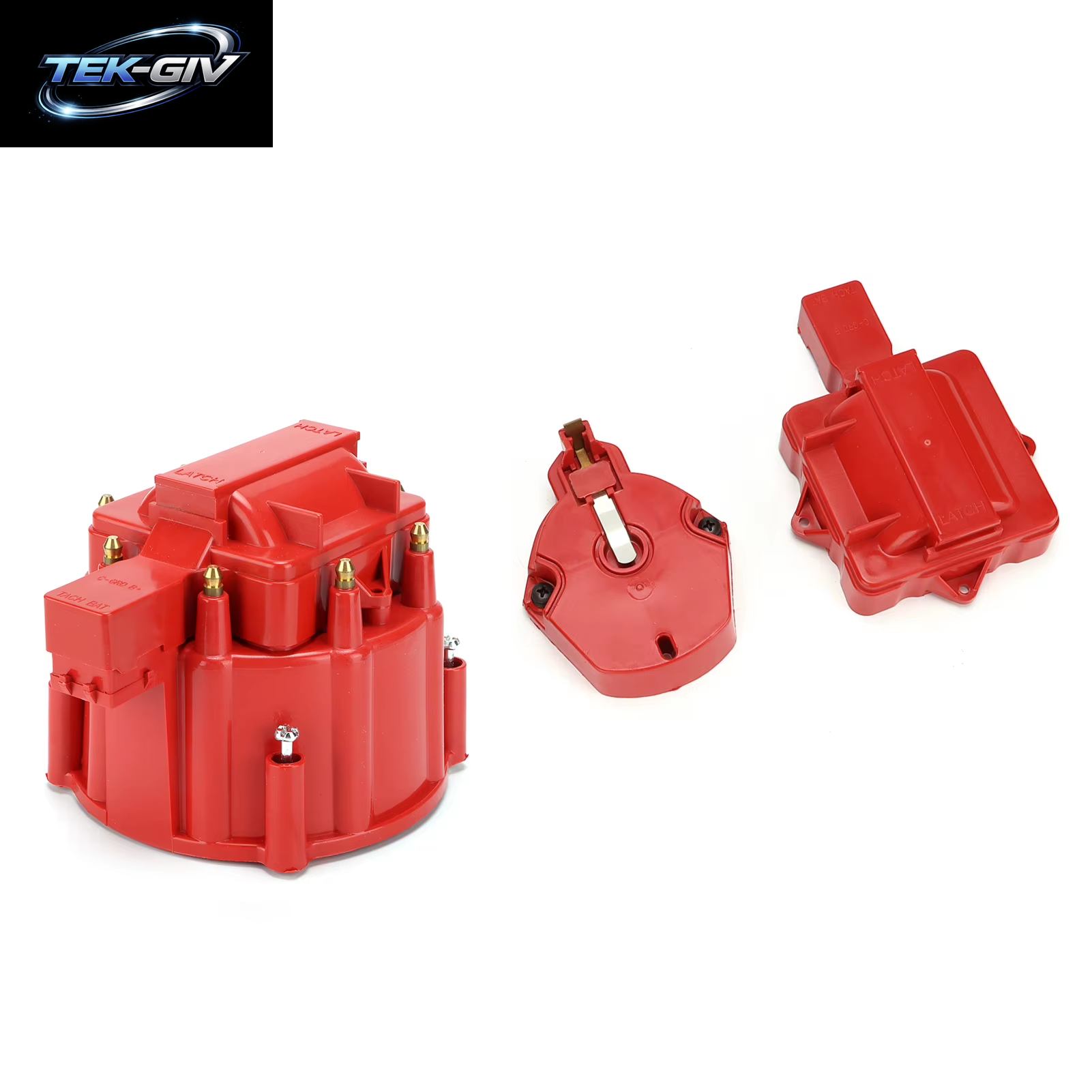 Auto Verteiler Deckel Mit Spulen Rotor Rot Ersatz Für Chevy V8 265 283 307 327 350 383 396 400 402 427 454 472 502 Motor