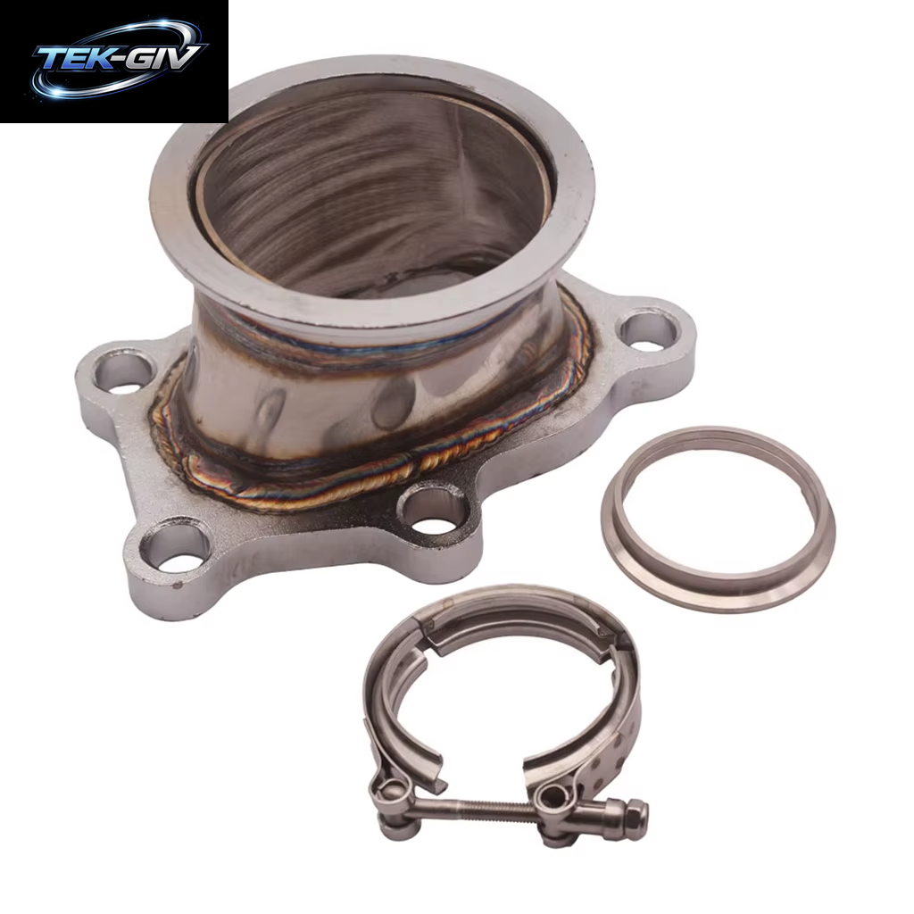 76Mm 3 "5- V-Band Adapter Fallrohr Flansch W/ Clamp Für Mazdaspeed 6