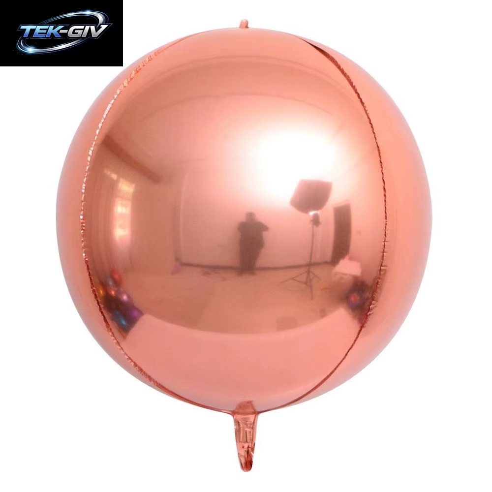 10 Stück Silberne 4D-Rundballons 10 18 22 32 Zoll Große Metallische Silberfolienballons Für Geburtstag, Hochzeit, Silberne Partydekorationen