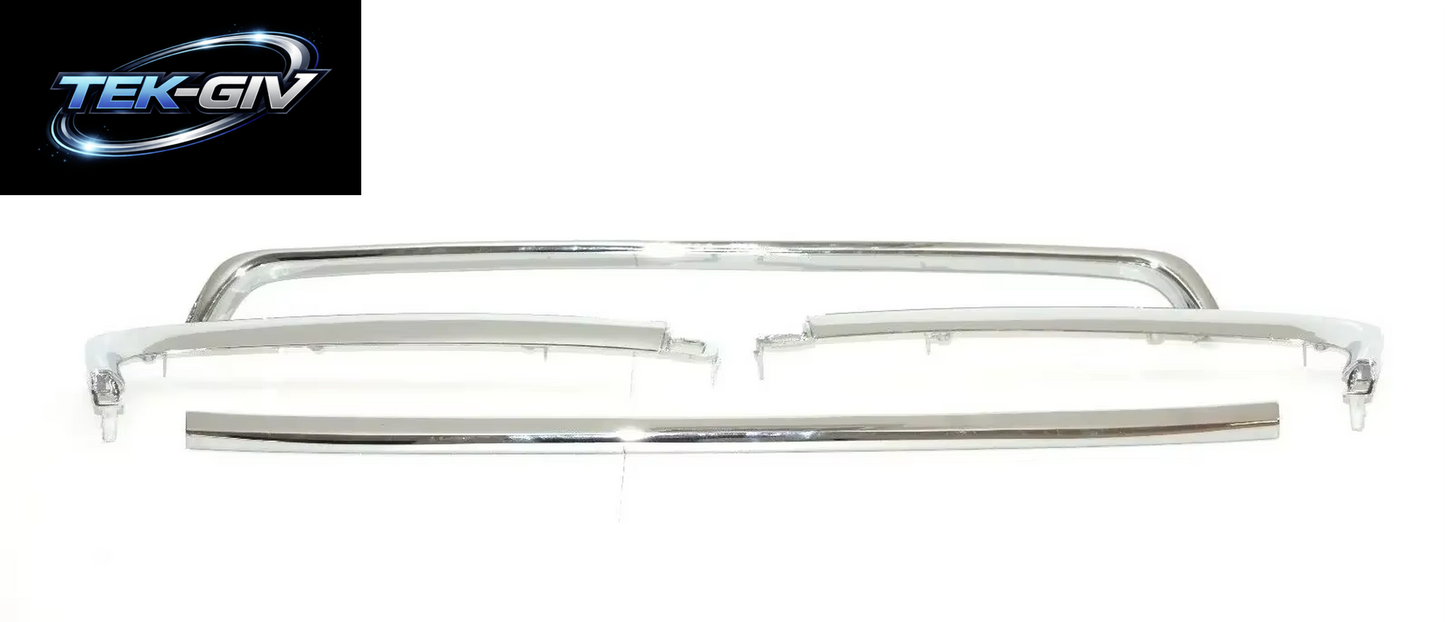 4 Stück Chrom-Kühlergrill Für ASX Rvr 2010–2012, Stoßstangennetz Für ASX GA00, Frontstoßstangen-Kühlernetze 6400 C962, 6400 C963