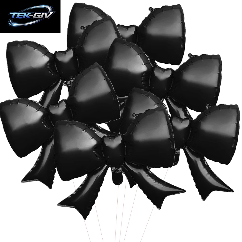 6 Stücke Baby Rosa Schleife Ballon Fliege Rosa Ballon Mini Bogen Ballon Hochzeit Braut Dusche Mädchen Geschenk Ballon Dekoration
