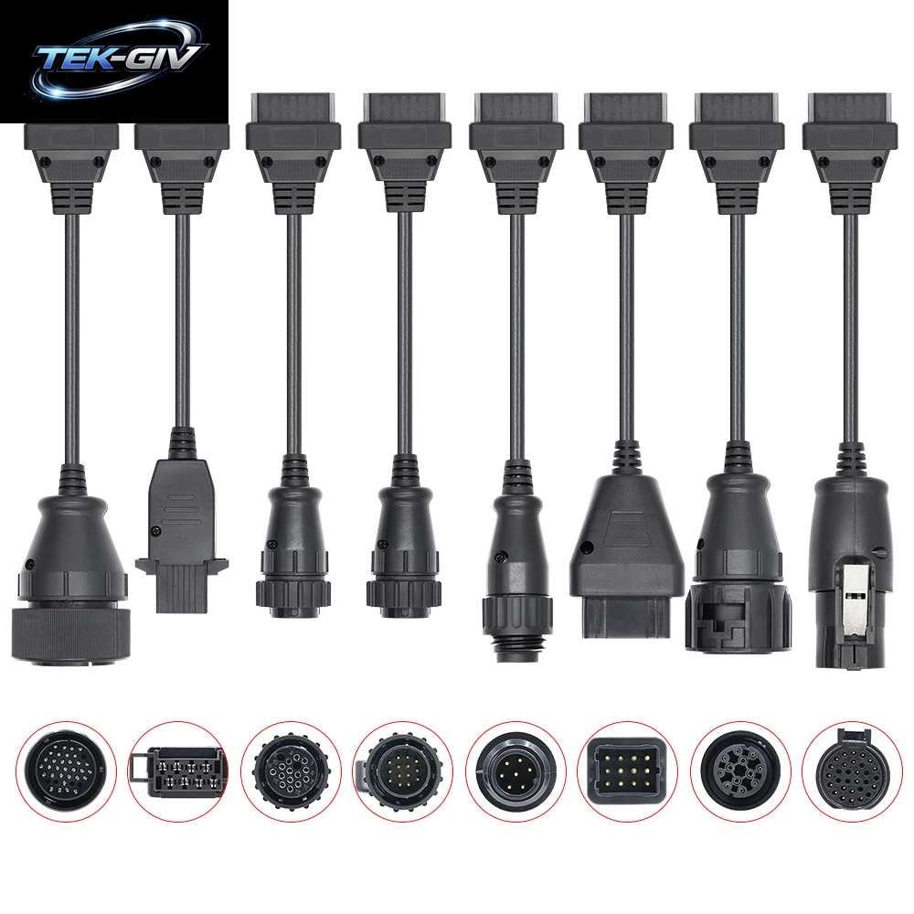 Komplettes Set 8-Teiliges Auto-Lkw-Kabel Für DS150E CDP Multidiag Pro-Diagnosewerkzeuge Für PSA Für Benz Für SCANIA Für Volvo-Obd-Kabel