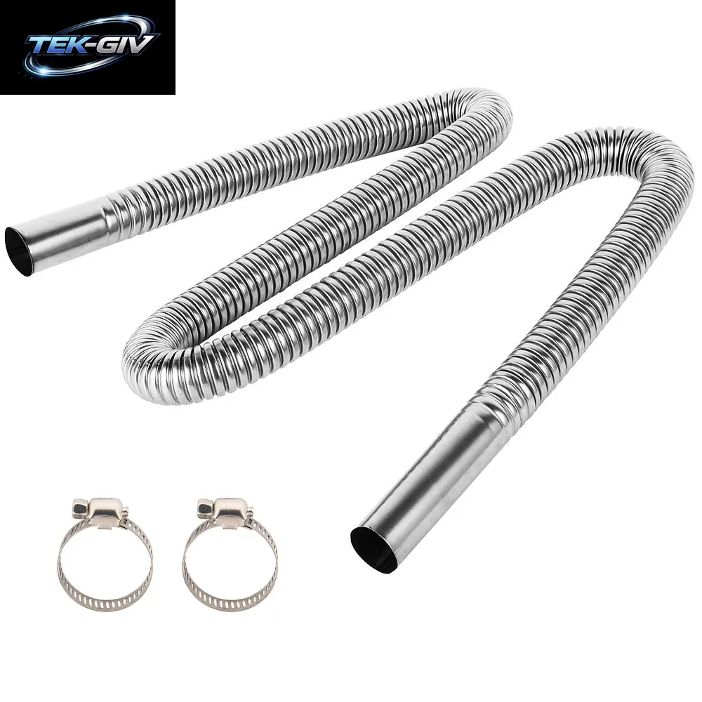 120/150/200CM Air Diesel Standheizung Edelstahl Auspuffrohr Rohr Stahl Flexibel Für Gas Vent Schlauch Auto Lkw VAN