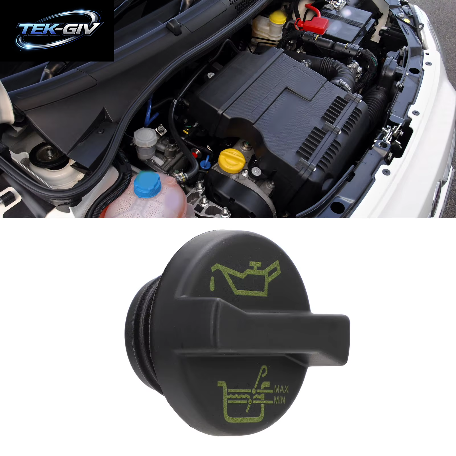 Öleinfülldeckel 71740676, Sichere Abdichtung, Motoröl-Einfüllstopfen-Kappe Für Auto, Ersatz Für Fiat 500 Grande Punto Evo