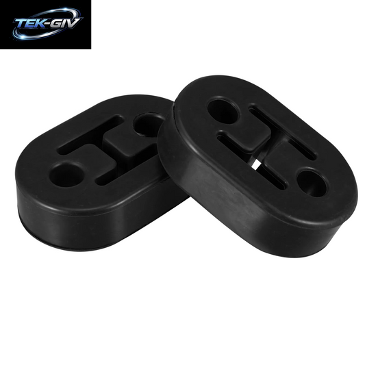 UXCELL Auto-Auspuffaufhänger Aus Gummi Mit 2 Löchern, 12 Mm Lochgröße, Schalldämpfer-Halterung, Schwarz (2Er-Set)