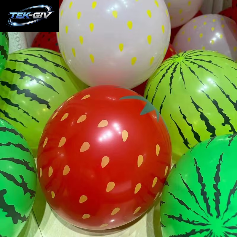 12 Zoll Erdbeere Wassermelone Obst Ballon Sommer Strand Hawaiian Party Ballon Kinder Geburtstag Pary Festival Hawaii Party Globos