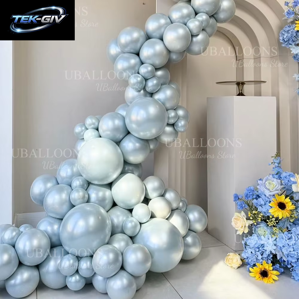 Doppelt Gefüllte Perlweiße Luftballons, 5/10/12/18 Zoll, Doppellagige Perlweiße Latexballons Für Hochzeit, Geburtstag, Babyparty, Dezember