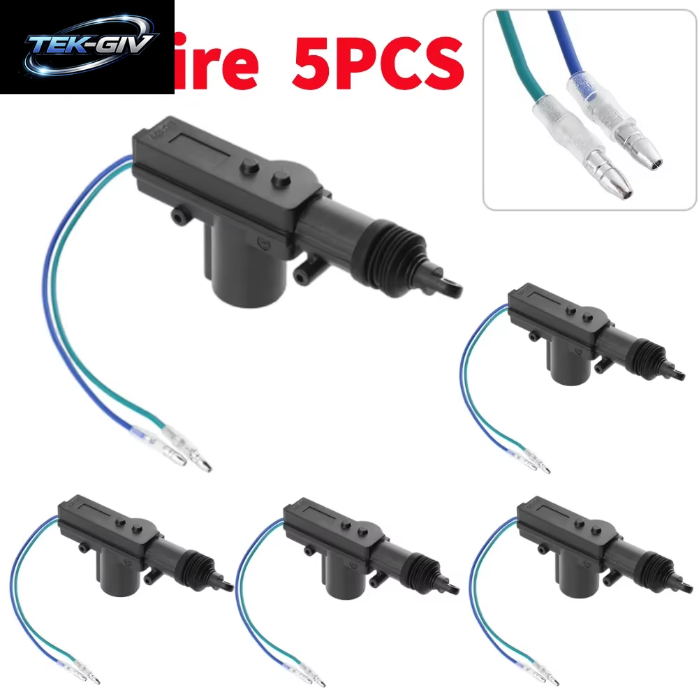 1-10PCS 2/5 Draht Universal Auto Elektrische Antrieb Fernbedienung Zentrale Türschloss 12V Heavy-Duty Locking System Einzigen Pistole Typ Kit