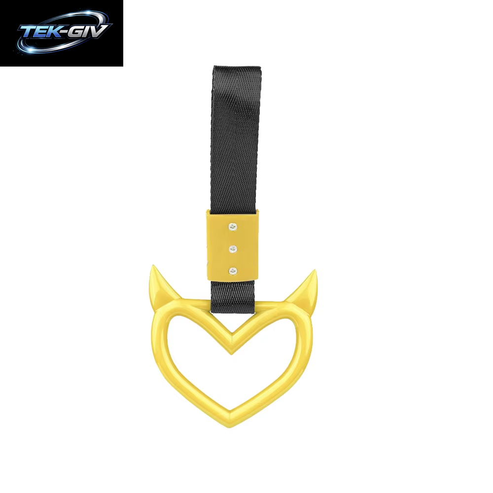 JDM Zurikawa Ring Bus Griff Teufel Herz Modifizierte Racing Griff Hand Strap Loops Stoßstange Bus Auto Drift Charme Auto Zubehör