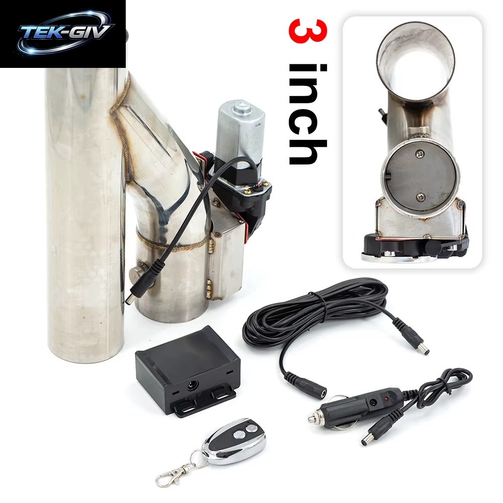 2 2,25 2,5 2,75 3 Zoll SS304 Heade Y-Rohrausschnitt Elektrischer Auspuffausschnitt Catback down Pipe Auspuff-Bypassventil-Fernbedienungstaste