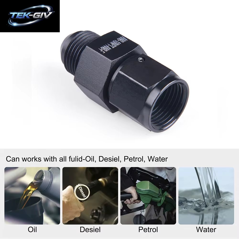 Aluminium Straight AN6 AN8 AN10 Stecker Auf Buchse 1/8" NPT Gauge Sensor Side Port Male Adapter Fitting